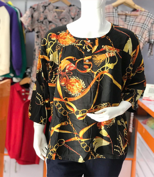 Creative Touch Front Buttoned Rayon Kurta Shirt For Women
