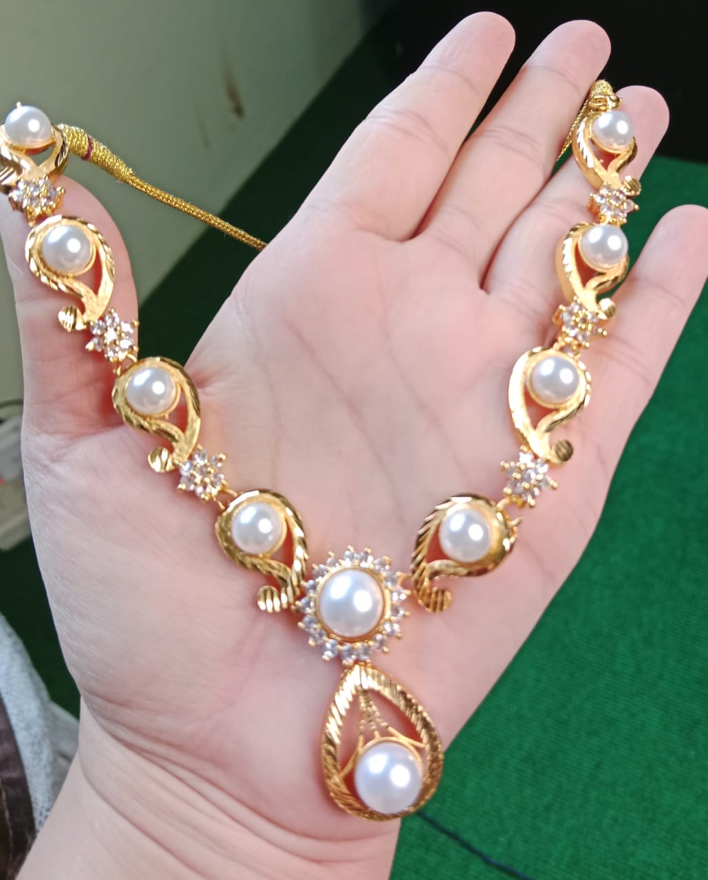 Gold Plated moti Haar