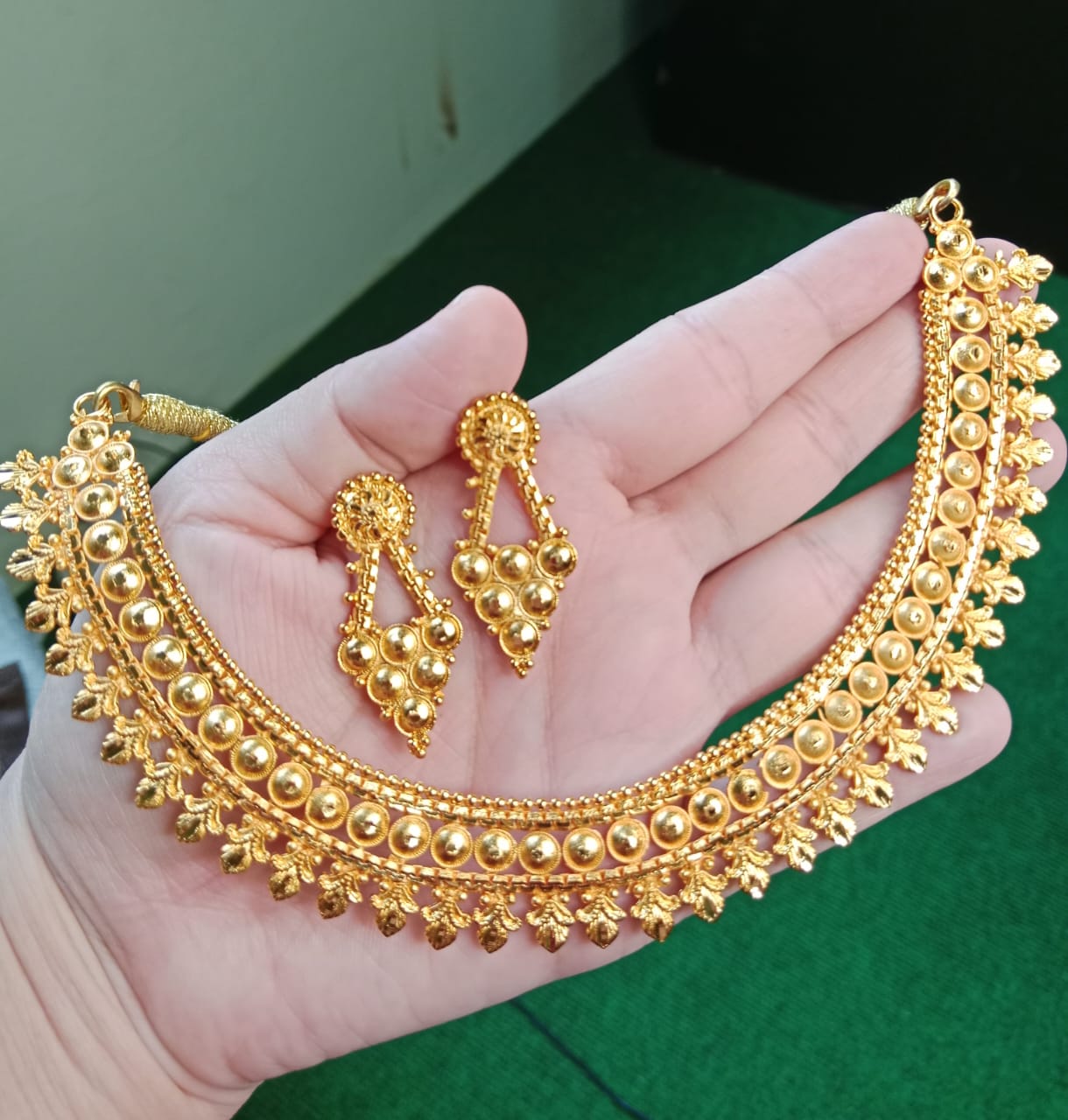 Gold Plated Gold Design Mini Haar For Women