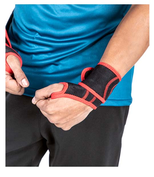 NIVIA 'Orthopedic' Wrist Support With Thumb Adjustable Pair Band