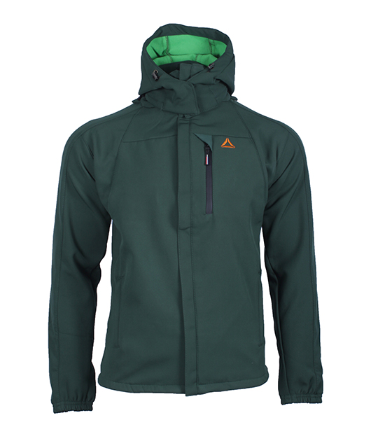 Men's Sandstone Soft-Shell Hooded Jacket