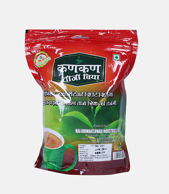 Kankan Tazza Premium Quality CTC Tea -500gram pouch