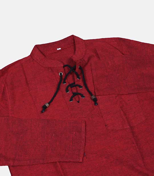 Front Lace kurta Style Shirt For Men