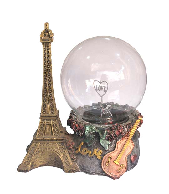 Rotating Musical Couple Crystal Ball And Light Appears in Ball