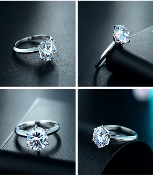 Sterling Silver Classic CZ Solitaire Ring MR069R