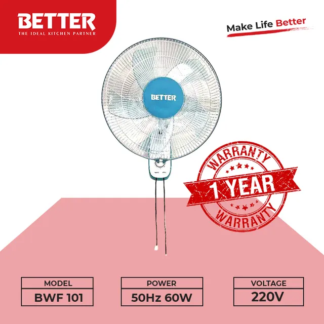 Better Air Smile Wall Fan | BWF 101
