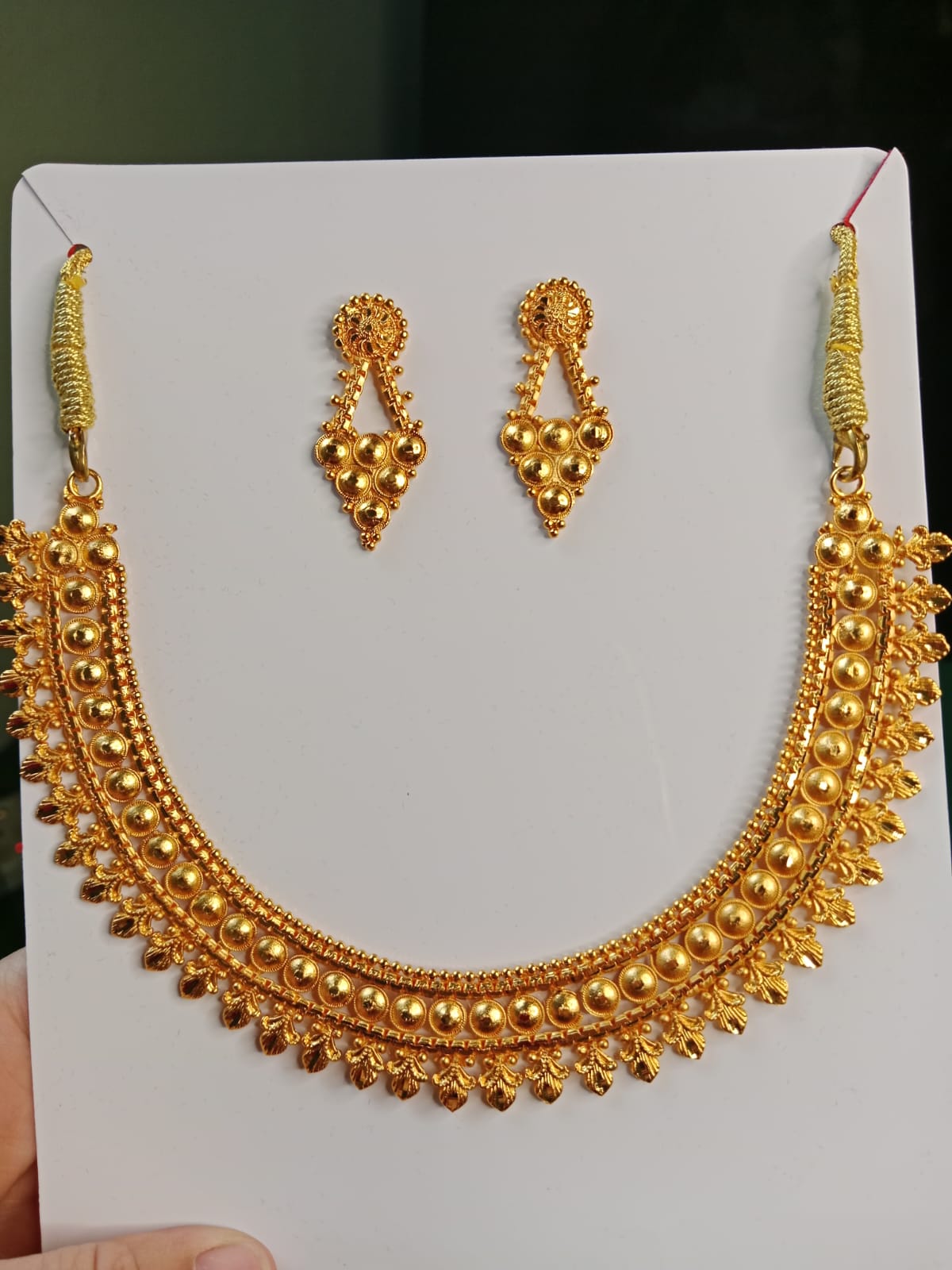 Gold Plated Gold Design Mini Haar For Women