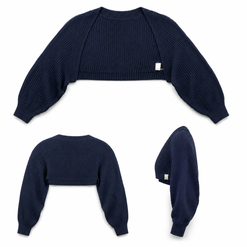 Women’s Navy Blue Knit Shrug